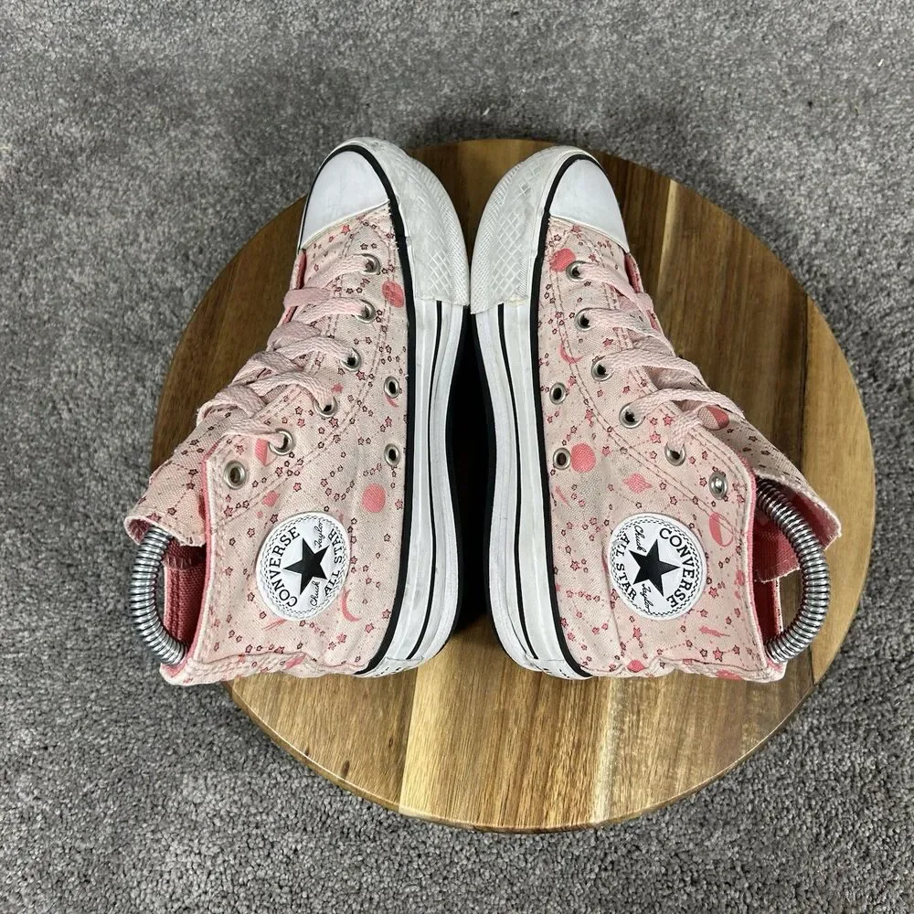Converse Chuck Taylor All Star 673105C Kids Sz 1 Pink Constellations Shoes Used